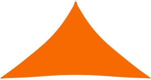 VidaXL Zonnescherm driehoekig 4x4x5 8 m oxford stof oranje