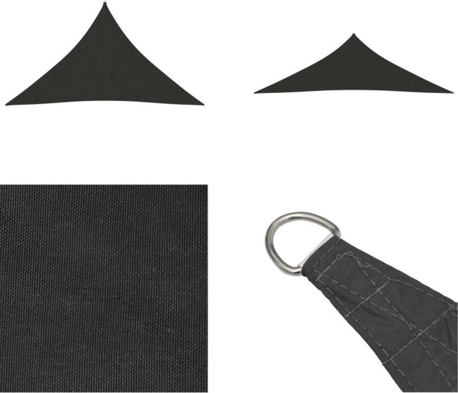 VidaXL Zonnescherm driehoekig 5x5x6 m oxford stof antracietkleurig Zonnezeil Zonnezeilen Zonnedoek Zonnedoeken