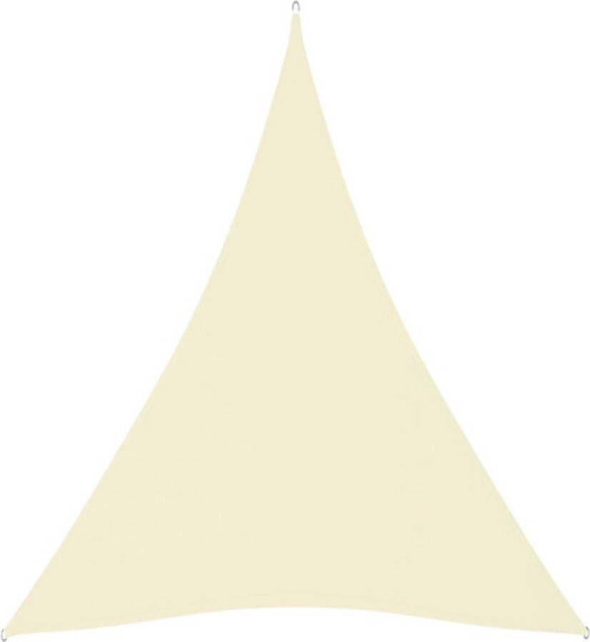 VidaXL -Zonnescherm-driehoekig-5x7x7-m-oxford-stof-crèmekleurig