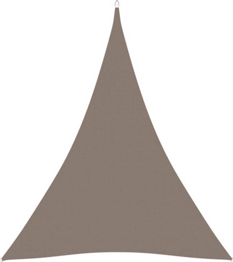 VidaXL Zonnescherm driehoekig 5x7x7 m oxford stof taupe