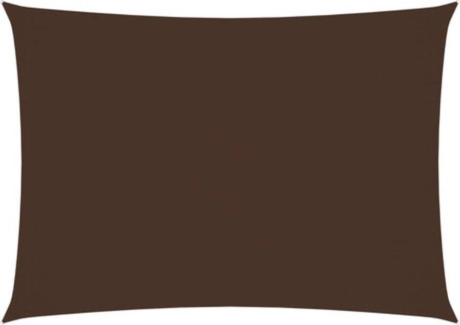 VidaXL Zonnescherm rechthoekig 2 5x4 5 m oxford stof bruin