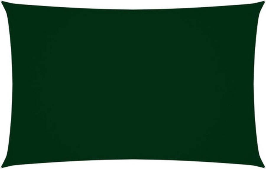 VidaXL Zonnescherm rechthoekig 2 5x5 m oxford stof donkergroen