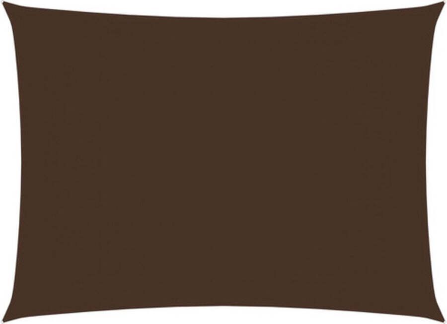 VidaXL Zonnescherm rechthoekig 2 5x3 5 m oxford stof bruin