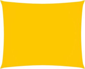VidaXL Zonnescherm rechthoekig 2 5x4 m oxford stof geel