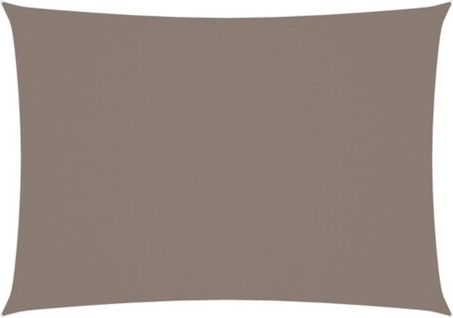 VidaXL Zonnescherm rechthoekig 2 5x4 m oxford stof taupe