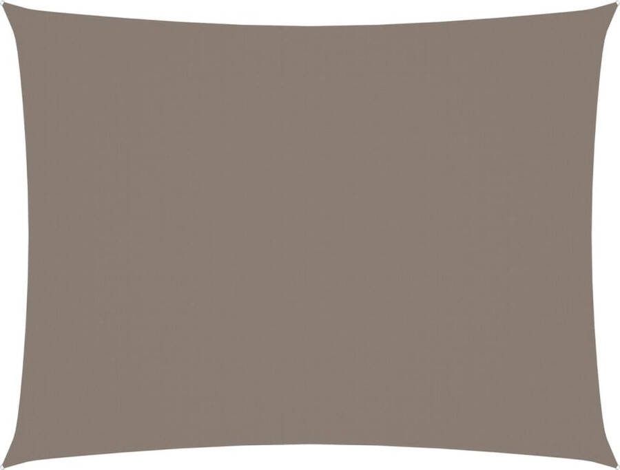 VidaXL Zonnescherm rechthoekig 3x4 5 m oxford stof taupe