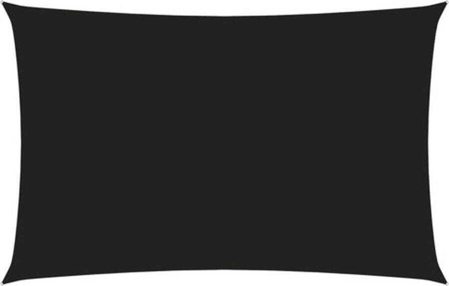 VidaXL Zonnescherm rechthoekig 3x6 m oxford stof zwart