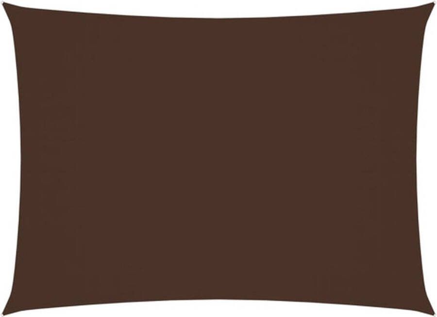 VidaXL Zonnescherm rechthoekig 5x6 m oxford stof bruin