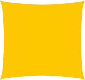 VidaXL Zonnescherm vierkant 3 6x3 6 m oxford stof geel