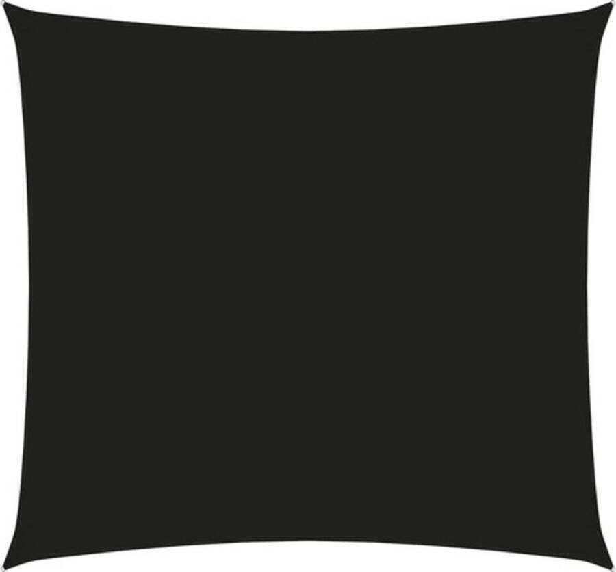 VidaXL Zonnescherm vierkant 4x4 m oxford stof zwart