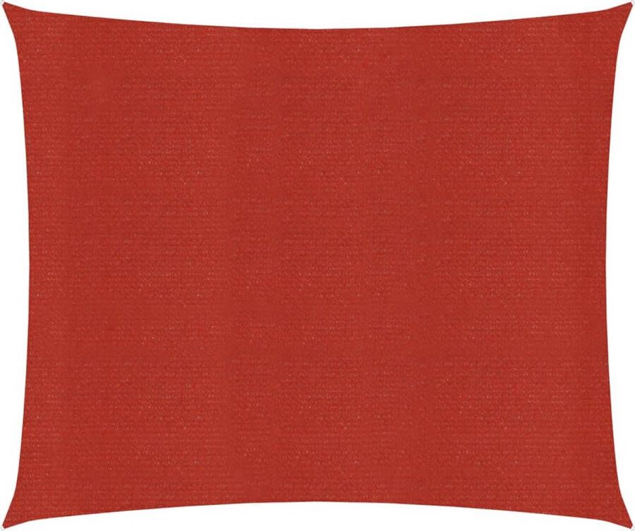 VidaXL -Zonnezeil-160-g m²-2 5x3-m-HDPE-rood