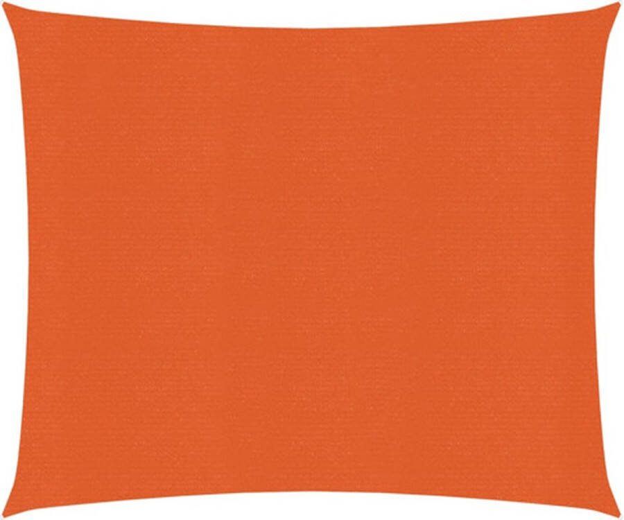 VidaXL Zonnezeil 160 g m² 2x2 5 m HDPE oranje
