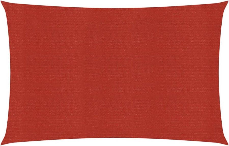 VidaXL -Zonnezeil-160-g m²-2x4 5-m-HDPE-rood