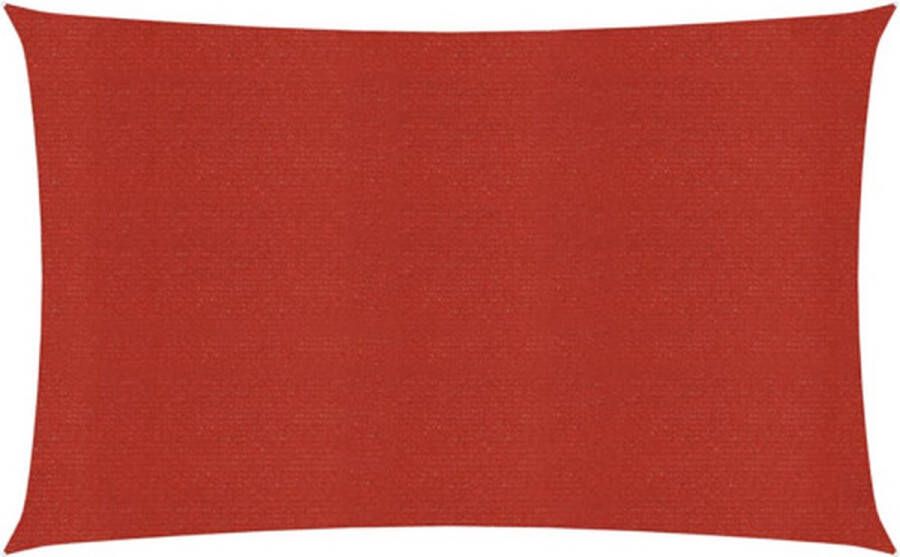 VidaXL -Zonnezeil-160-g m²-2x4-m-HDPE-rood