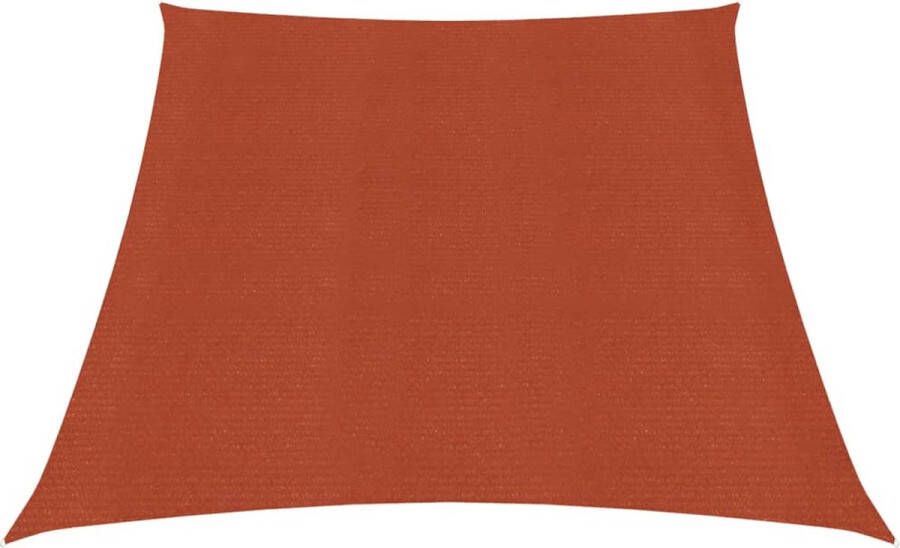 VidaXL -Zonnezeil-160-g m²-3 4x2-m-HDPE-terracottakleurig