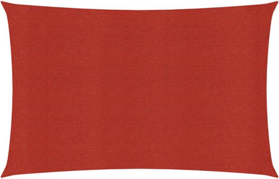 VidaXL -Zonnezeil-160-g m²-3 5x4 5-m-HDPE-rood