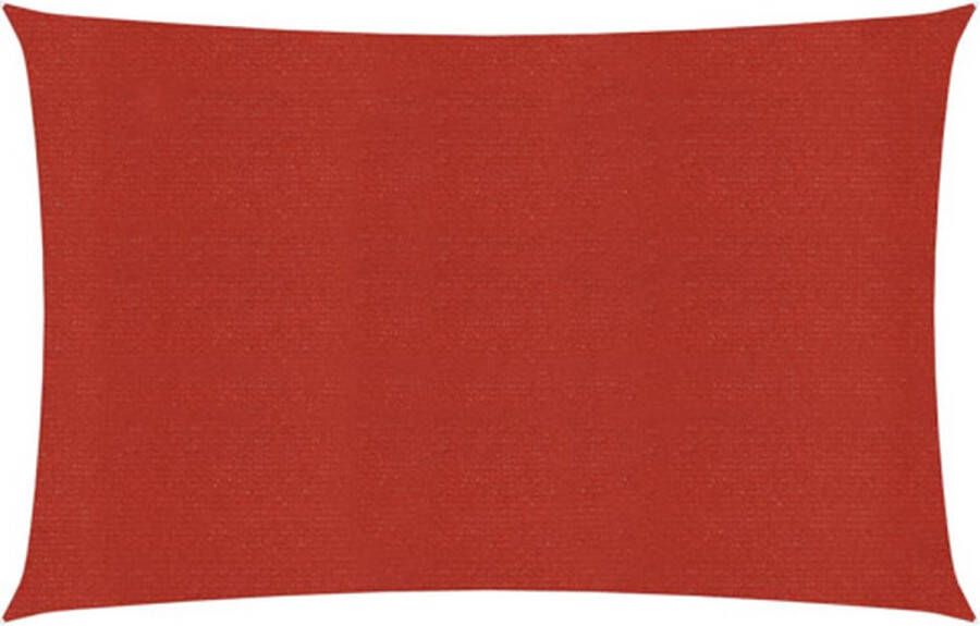 VidaXL -Zonnezeil-160-g m²-3 5x5-m-HDPE-rood