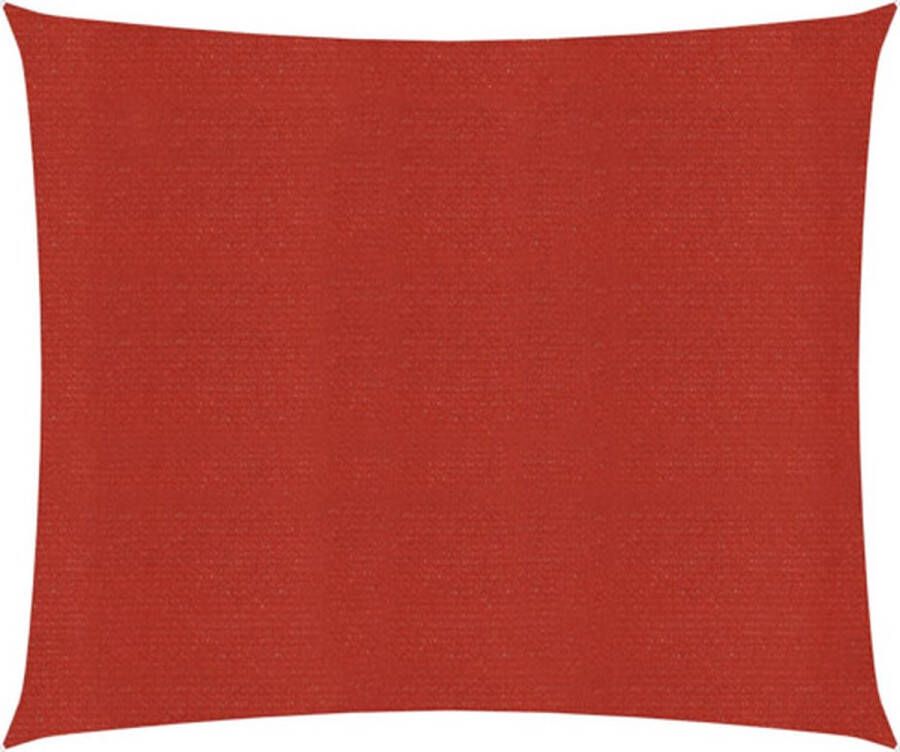 VidaXL -Zonnezeil-160-g m²-3 6x3 6-m-HDPE-rood