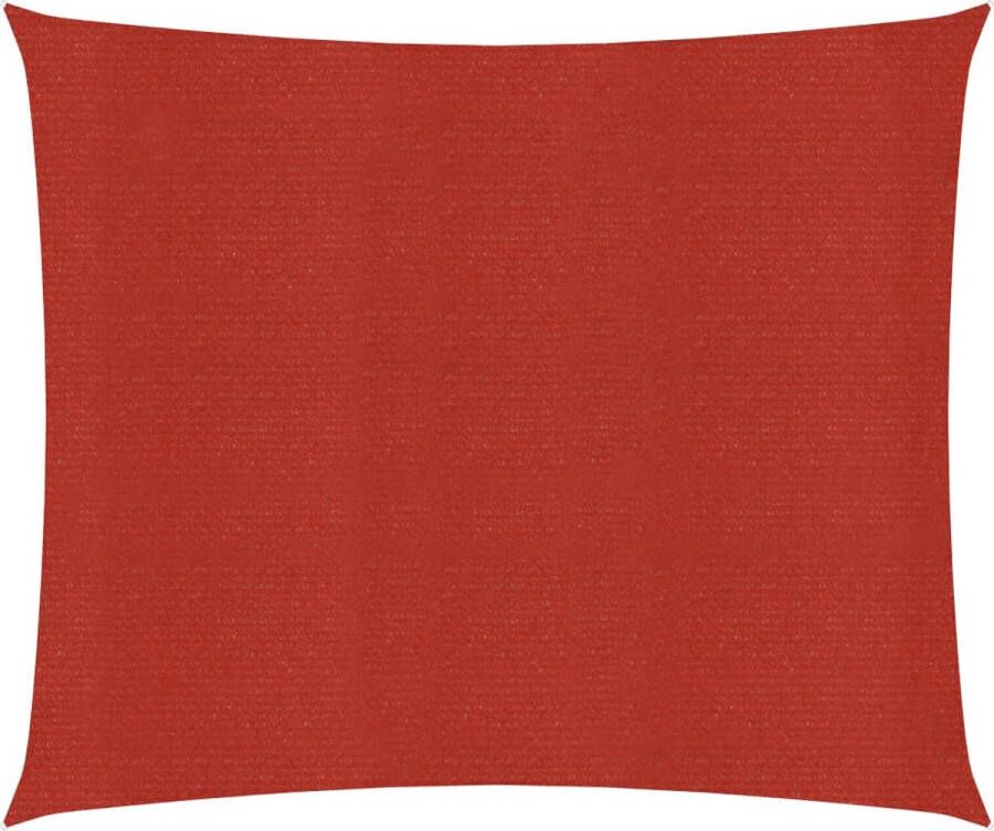 VidaXL -Zonnezeil-160-g m²-4 5x4 5-m-HDPE-rood