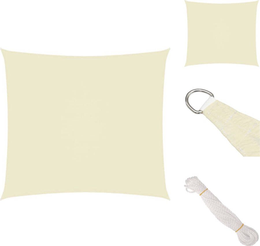 VidaXL Zonnezeil PU-gecoat Oxford 2 x 3 m Crème Waterbestendig Parasol