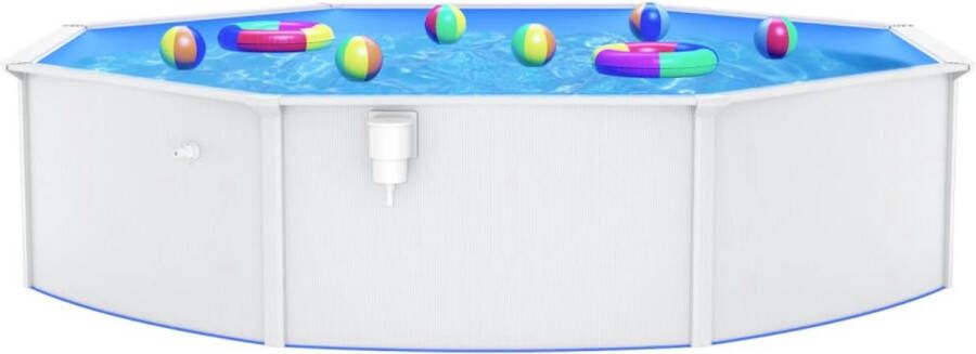 VidaXL -Zwembad-met-stalen-wand-rond-550x120-cm-wit