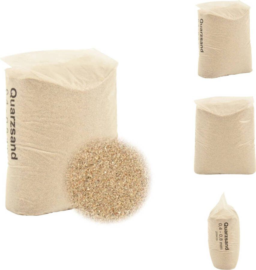 VidaXL zwembadfilterzand 0.4 0.8 mm milieuvriendelijk alternatief 25 kg Zwembadfilter