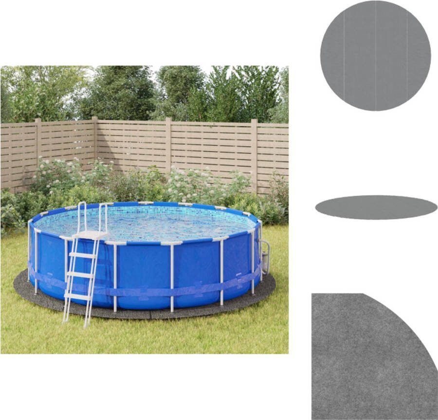 VidaXL Zwembadgrondzeil Bescherming en verlenging levensduur 458 cm Polyester Zwembad afdekzeil