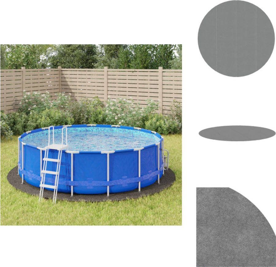 VidaXL Zwembadgrondzeil Zwembadaccessoires 428 cm Duurzaam ademend geotextiel Zwembad afdekzeil