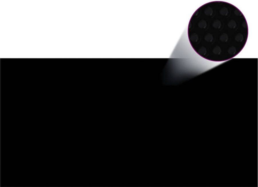 VidaXL Zwembadhoes 488x244 cm PE zwart