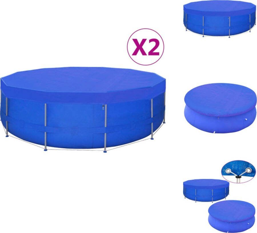 VidaXL Zwembadhoes Polyethyleen Donkerblauw 540 cm 90 g m² Zwembad afdekzeil