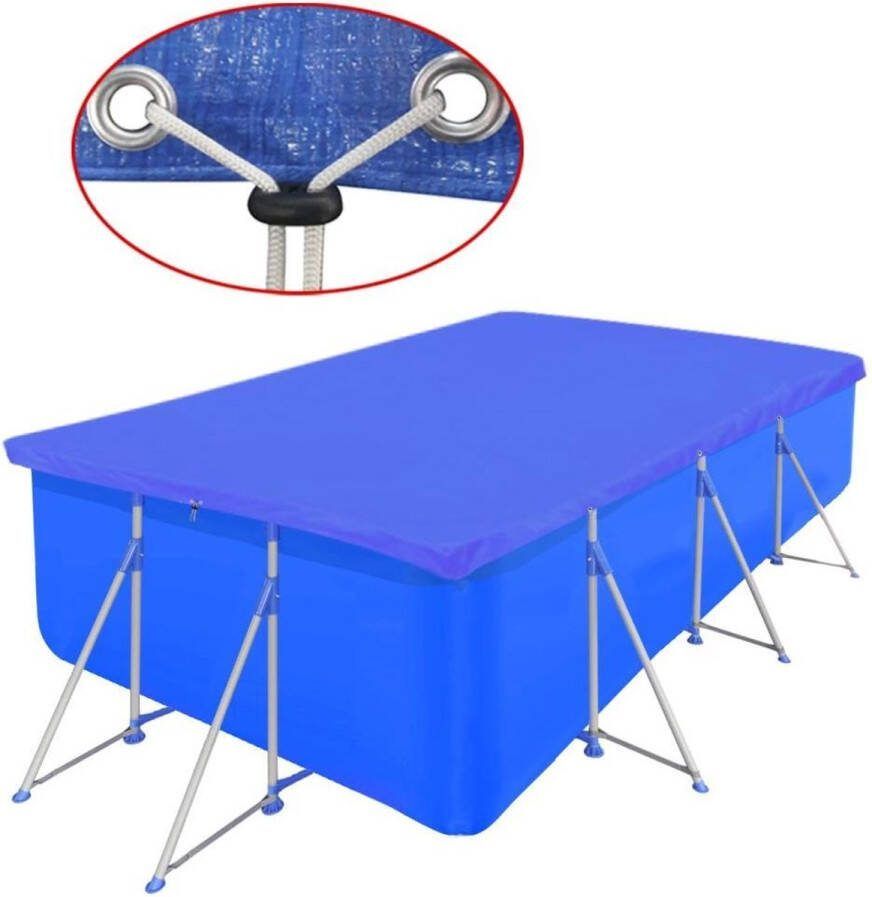 VidaXL -Zwembadhoes-rechthoekig-90-g m²-400x207-cm-PE