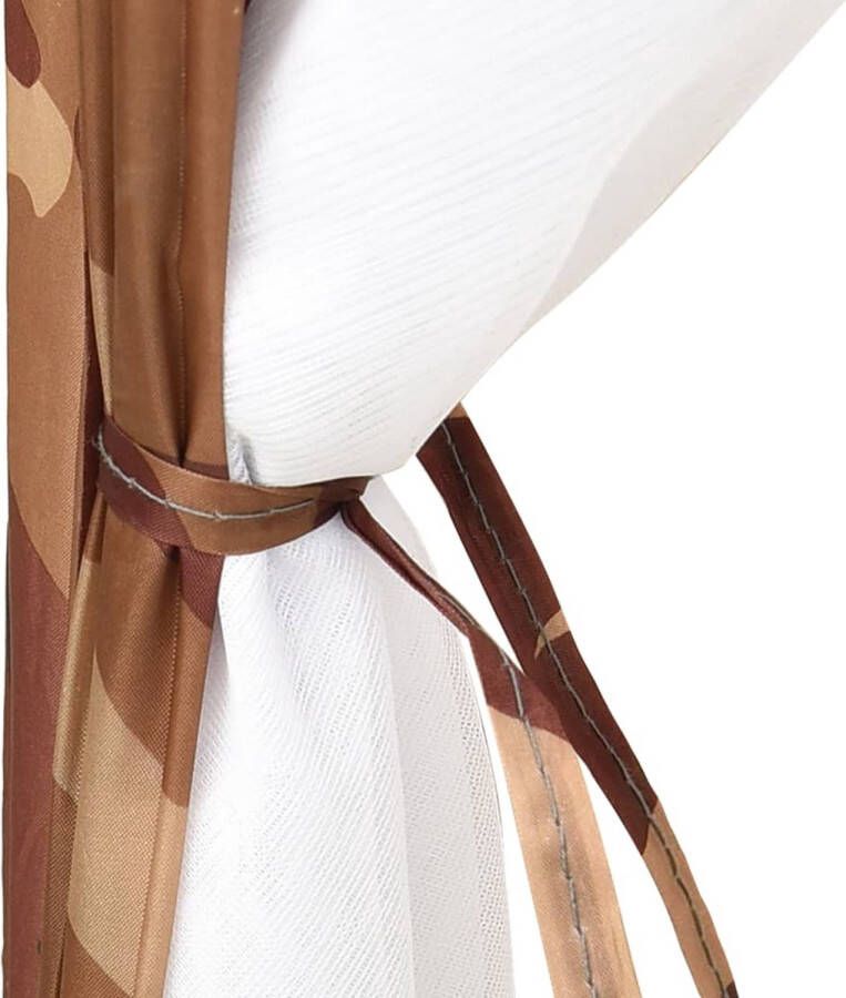 VidaXL Zwembadtent 590x520x250 cm stof camouflage
