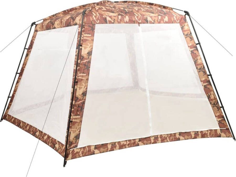VidaXL Zwembadtent 660x580x250 cm stof camouflage