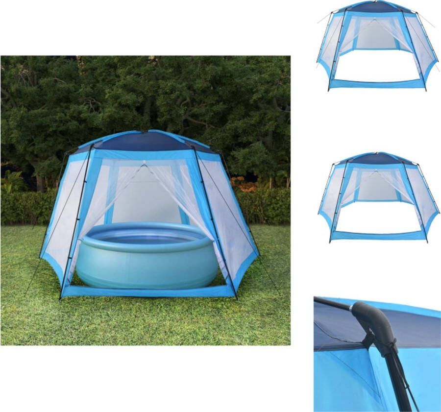 VidaXL Zwembadtent Polyester Uv- en waterbestendig 590 x 520 x 250 cm Zwembadonderhoud