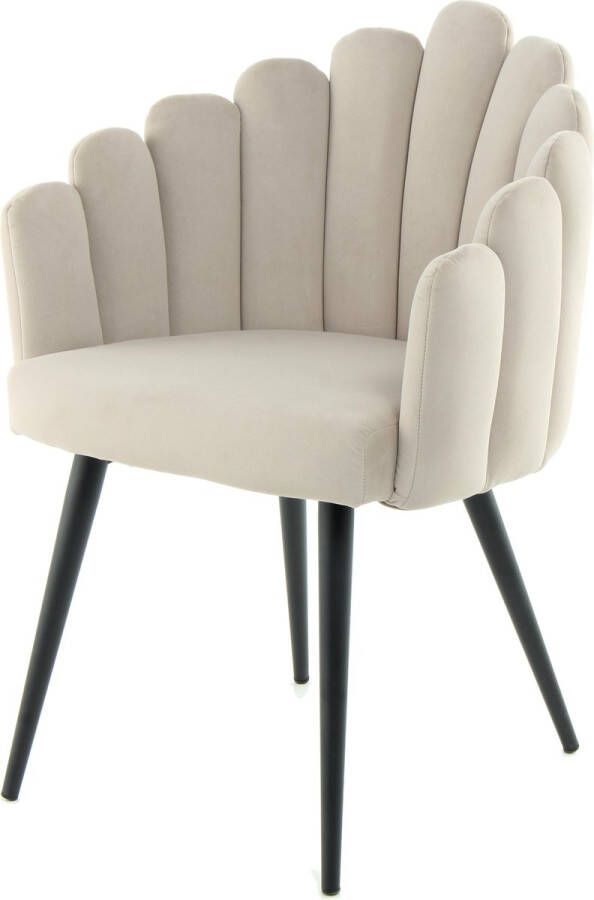 Kayoom Stoel Jeane 525 met fluweelzachte bekleding comfortabel en gezellig fluweelzachte bekleding modern comfortabel en gezellig met fluweelzachte bekleding (1 stuk)