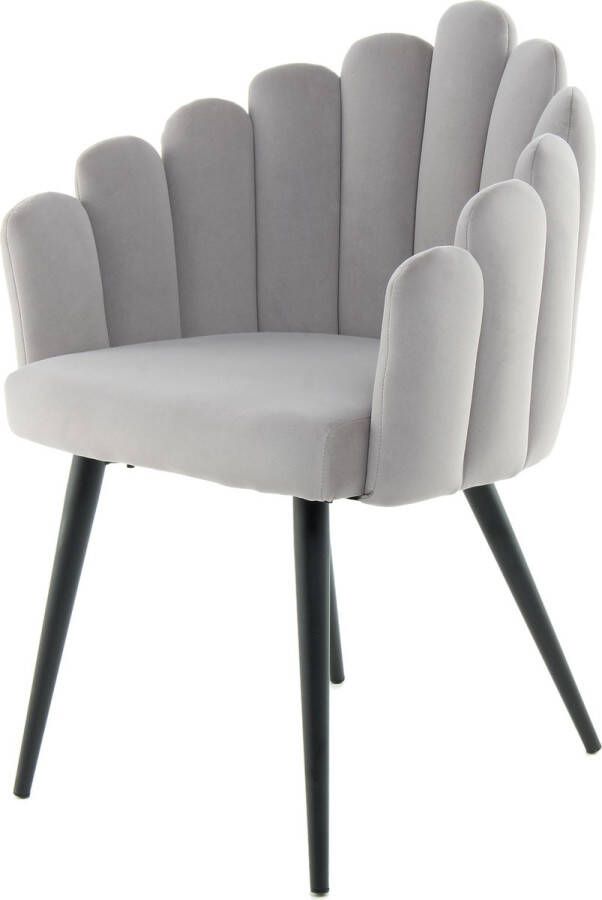 Kayoom Stoel Jeane 525 met fluweelzachte bekleding comfortabel en gezellig fluweelzachte bekleding modern comfortabel en gezellig met fluweelzachte bekleding (1 stuk)