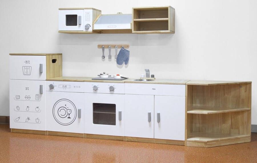 Vigatoys Houten Speelkeuken Luxe Wit Compleet