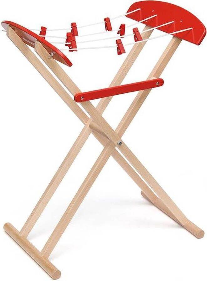 Vigatoys -Houten-Wasrek-met Wasknijpers