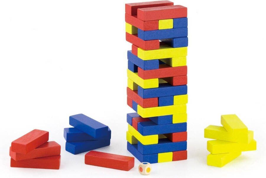 Vigatoys Viga Toys Behendigheidsspel Stapeltoren Hout 48-delig