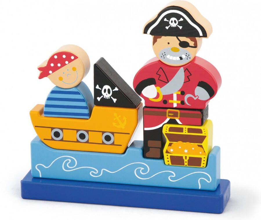 Vigatoys Viga Toys Blokpuzzel Piraat