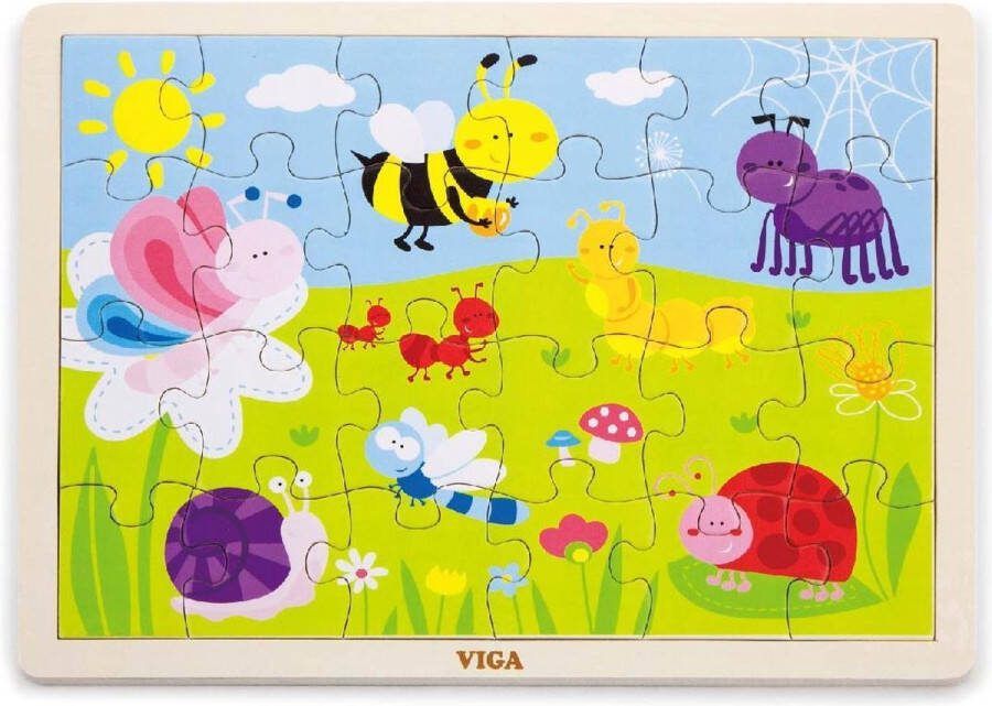 Vigatoys Viga Toys Houten Legpuzzel Park 24 Stukjes