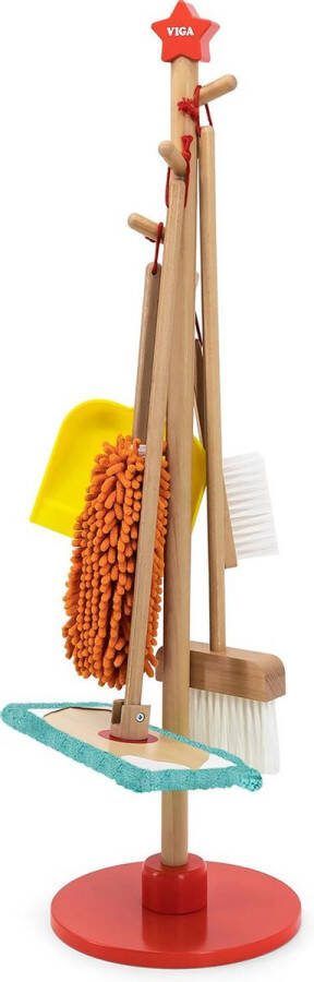 Vigatoys Viga Toys Houten Speelgoed Schoonmaak Set