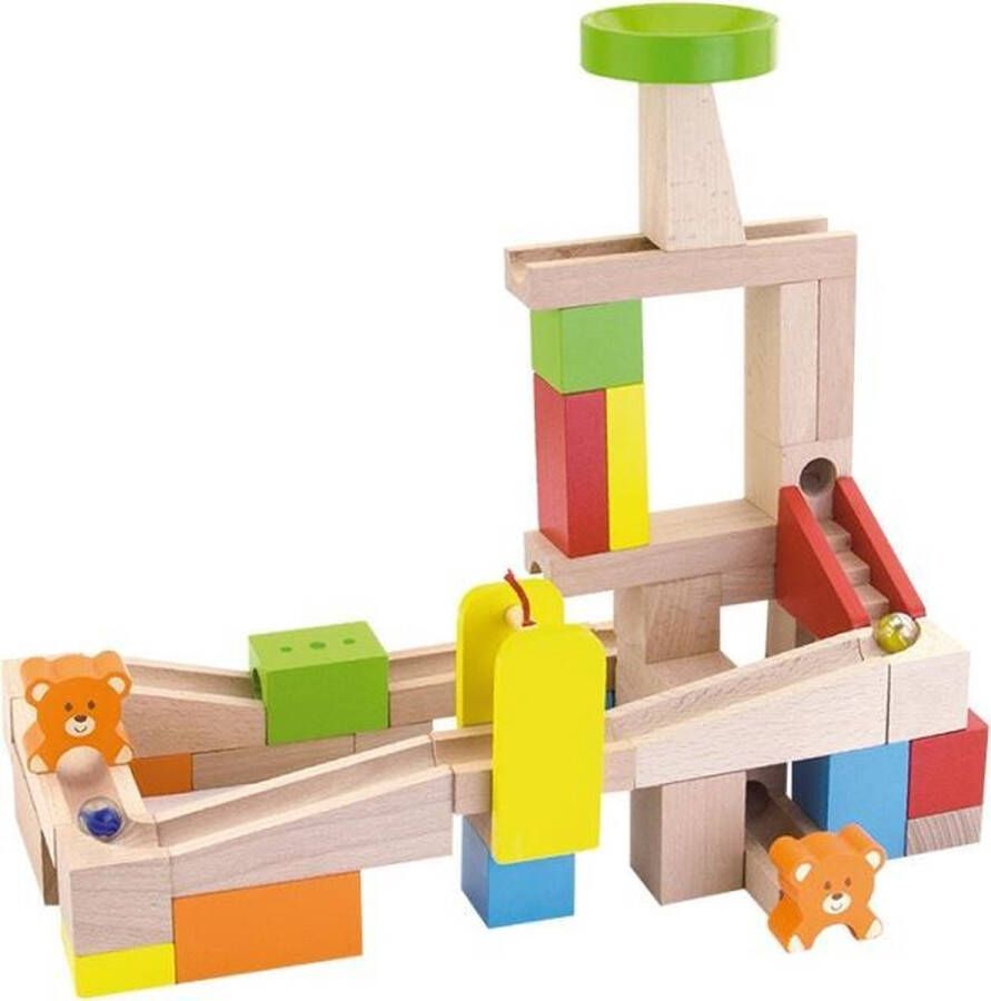 Vigatoys Viga Toys Knikkerbaan Bouwpakket 49-delig