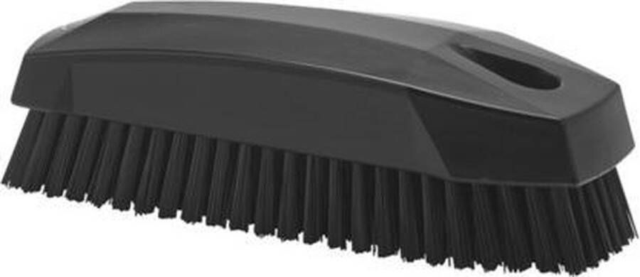 Vikan 64409 Nagelborstel Zwart Harde haren voor dieptereiniging van nagels bekleding tapijten