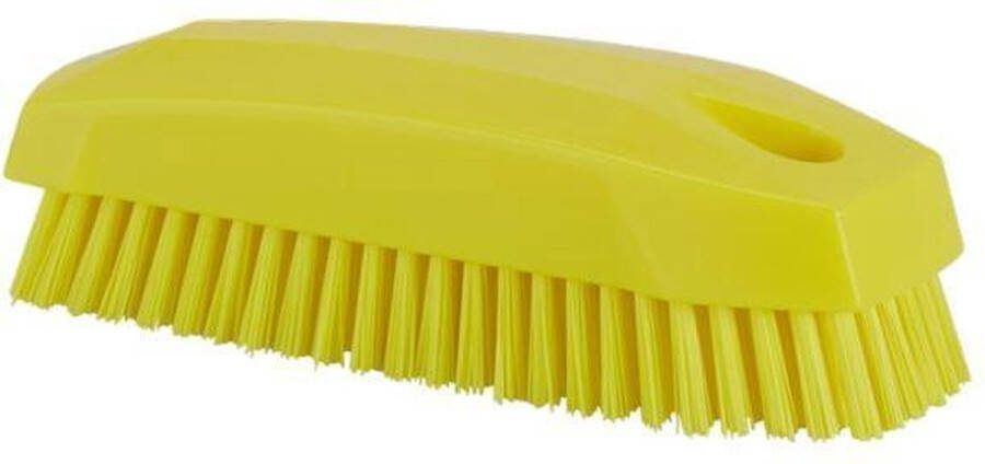 Vikan 64406 Nagelborstel Geel Harde haren voor dieptereiniging van nagels bekleding tapijten