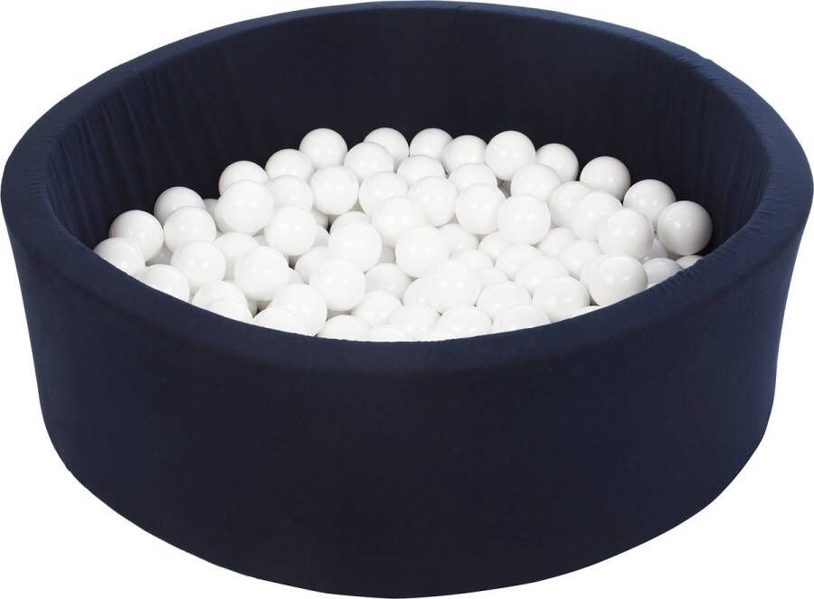 Viking Choice Ballenbad rond navy 90x30 cm met 150 witte ballen