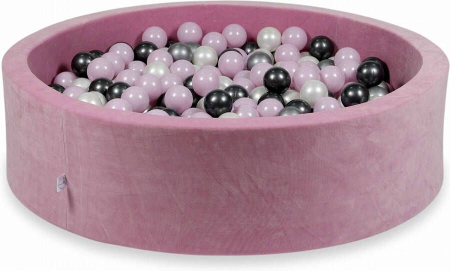Viking Choice Ballenbak 110x30cm rond roze multicolour 400 ballen