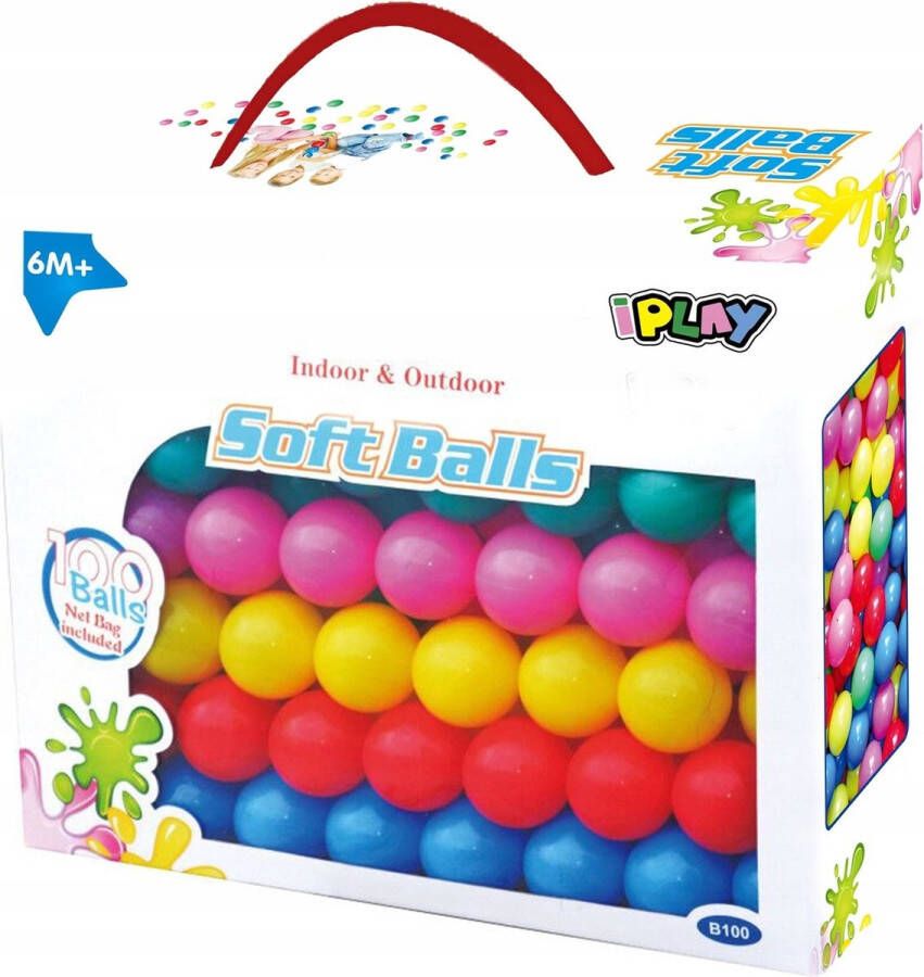 Viking Choice Ballenbak ballen 100 stuks 6 cm multi colour