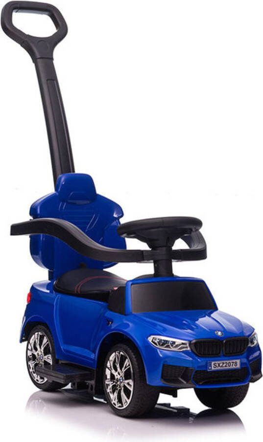 Viking Choice BMW Loopauto met duwstang lichtgevend blauw