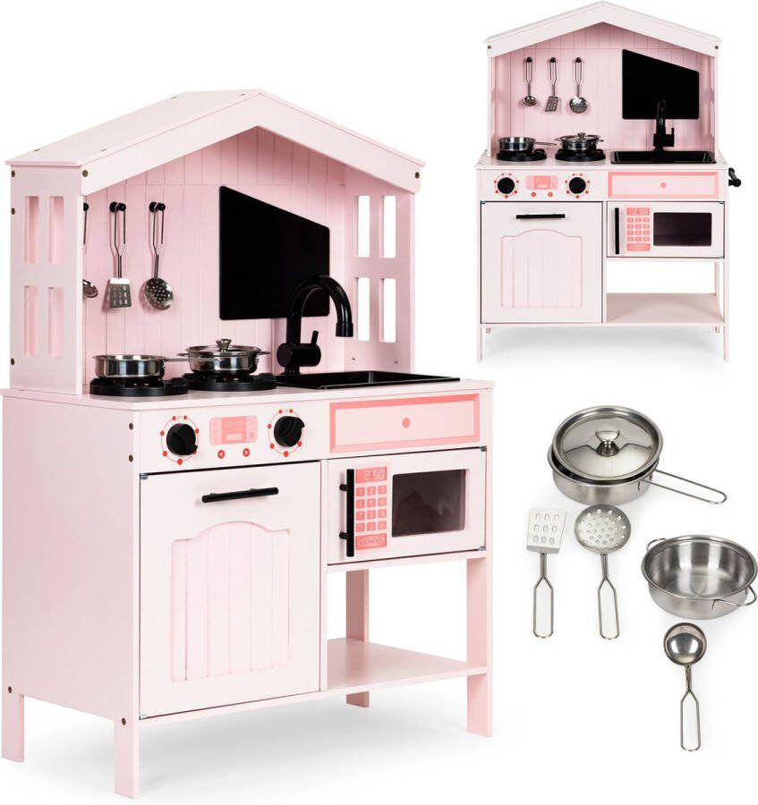 Viking Choice Kinderkeuken 89x49x60 cm met accessoires roze